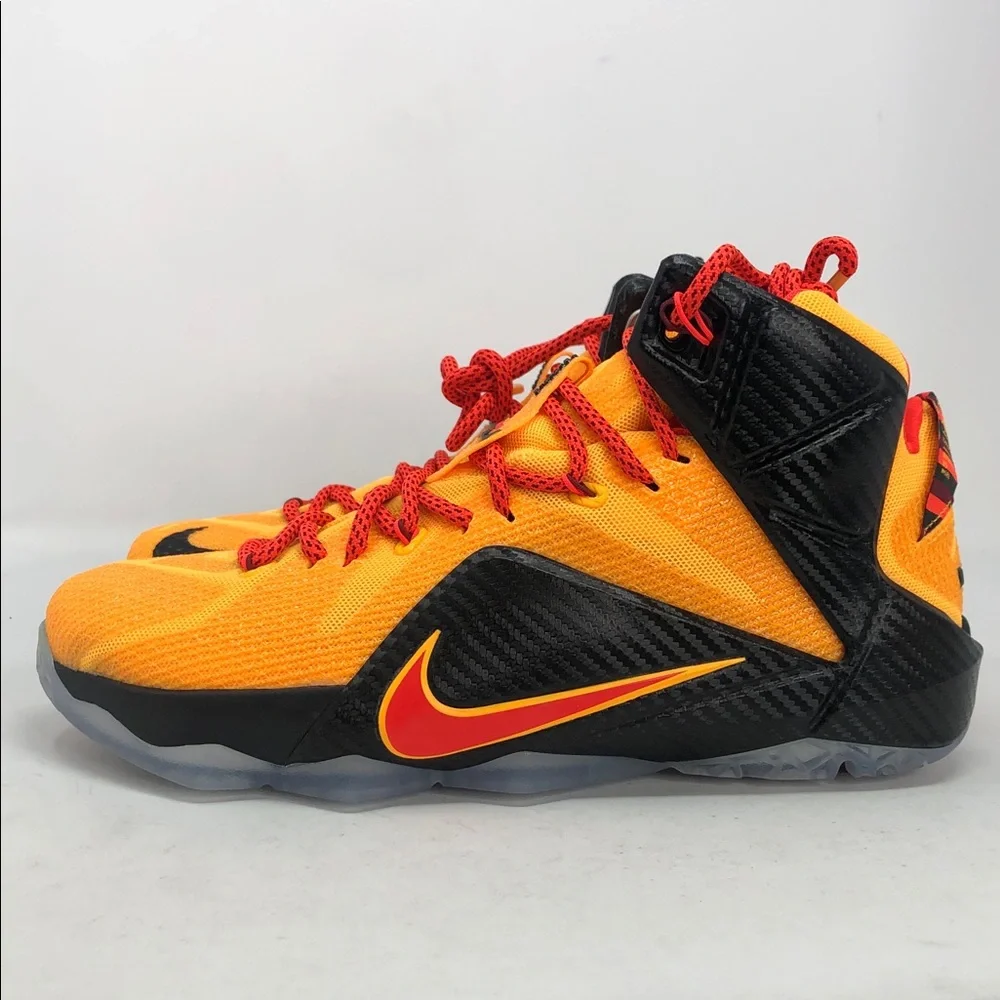 Nike Lebron XII 12 CLE Cleveland Bright Crimson 684593-830 Men’s Shoes -Size 8.5